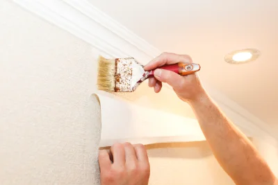 Pose de papier peint à Goudon — revêtements muraux et toiles de verre